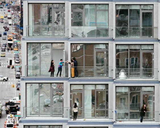 Wohnungsbau, Glasfassade, New York City, Brooklyn, ODA Architects