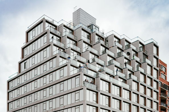 Wohnungsbau, Glasfassade, New York City, Brooklyn, ODA Architects