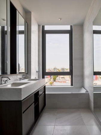 Wohnungsbau, Glasfassade, New York City, Brooklyn, ODA Architects