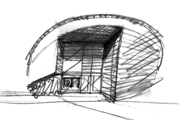 Handskizze von Mario Botta