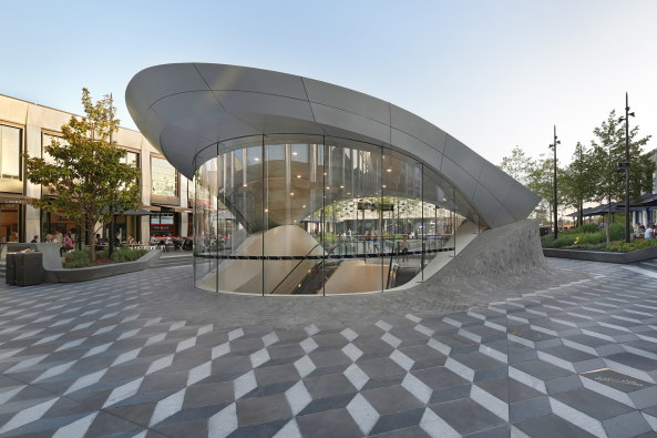 Einkaufszentrum, Bibliothek und Parkhaus von ACME in Melbourne