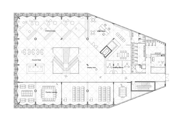 Bibliothek Grundriss 2.OG