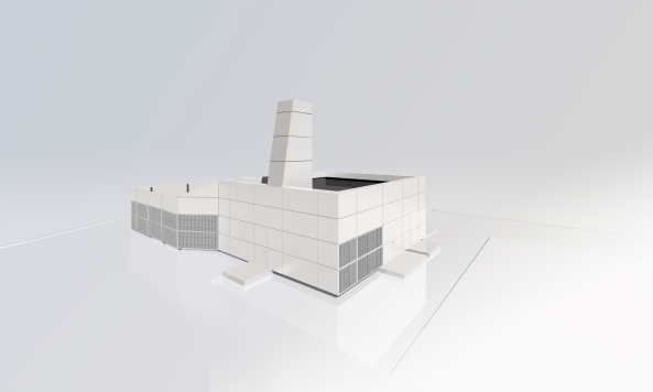 Rechenzentrum, serverraum, Technikgeb�ude, Aluminiumpaneele, spine architects