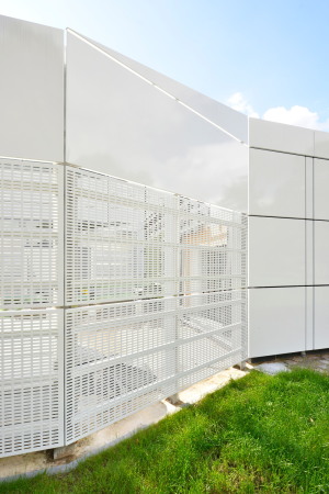 Rechenzentrum, serverraum, Technikgeb�ude, Aluminiumpaneele, spine architects