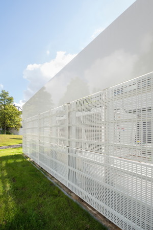 Rechenzentrum, serverraum, Technikgebude, Aluminiumpaneele, spine architects