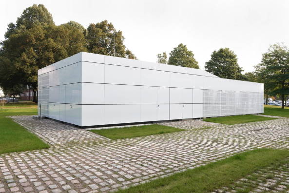 Rechenzentrum, serverraum, Technikgeb�ude, Aluminiumpaneele, spine architects