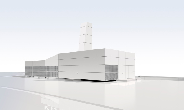 Rechenzentrum, serverraum, Technikgeb�ude, Aluminiumpaneele, spine architects