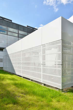 Rechenzentrum, serverraum, Technikgeb�ude, Aluminiumpaneele, spine architects