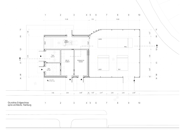 Rechenzentrum, serverraum, Technikgeb�ude, Aluminiumpaneele, spine architects