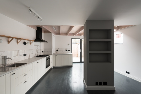 London, Office S&M, Salmen House, kosteng�nstig bauen