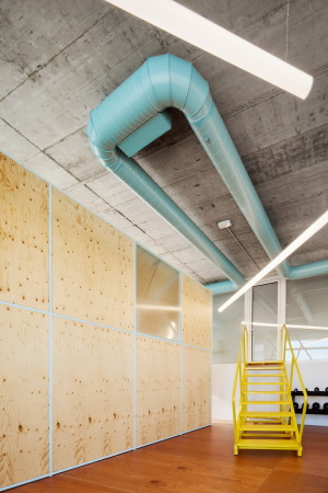 Jorge Vidal, Groraumbro, Bro, Fitnessraum, Arbeitsathmosphre, Madrid, Firmenstandort, Arbeiten