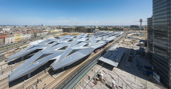 Best of the best 2017: Atelier Albert Wimmer (Wien), Atelier Ernst Hoffmann (Wien) und Theo Hotz Architekten und Planer (Zrich)  Hauptbahnhof Wien