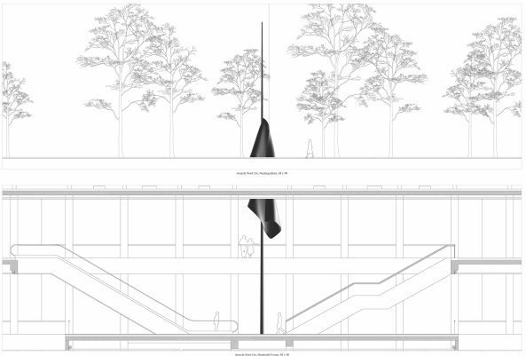 1. Preis Zentrale Treppenhalle: Statue of Limitations von Kang Sunkoo, Berlin