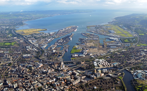 Henning Larsen, Belfast, waterfront masterplan, river Lagan, urban regeneration