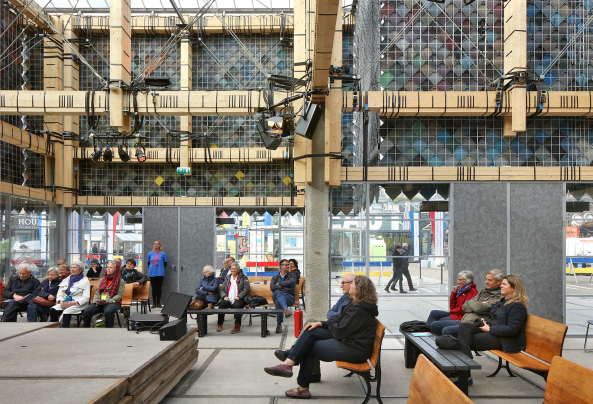 bureau SLA, Peter van Assche , Pavilion, Pavillon, Eindhoven, Dutch Design Week, Recycling-Architektur