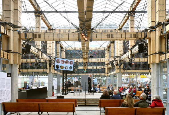 bureau SLA, Peter van Assche , Pavilion, Pavillon, Eindhoven, Dutch Design Week, Recycling-Architektur