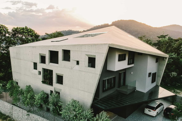 the window house, kuala lumpur, formzero, concrete shell, beton, fenster