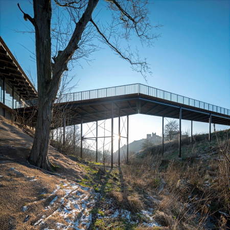 Besucherzentrum, Arkitema Architects, Bornholm, Dnemark, Beton, Holz, Landschaft, Dachkonstruktion, Bro Happold