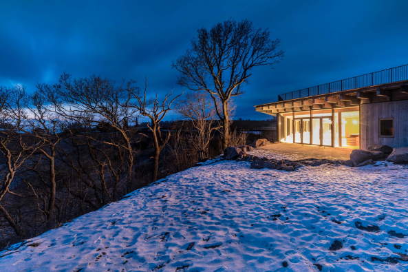 Besucherzentrum, Arkitema Architects, Bornholm, Dnemark, Beton, Holz, Landschaft, Dachkonstruktion, Bro Happold