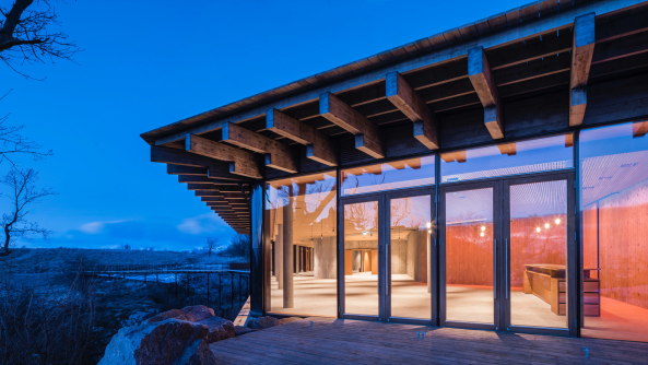 Besucherzentrum, Arkitema Architects, Bornholm, Dnemark, Beton, Holz, Landschaft, Dachkonstruktion, Bro Happold