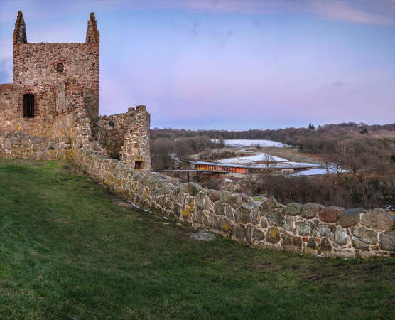 Besucherzentrum, Arkitema Architects, Bornholm, Dnemark, Beton, Holz, Landschaft, Dachkonstruktion, Bro Happold