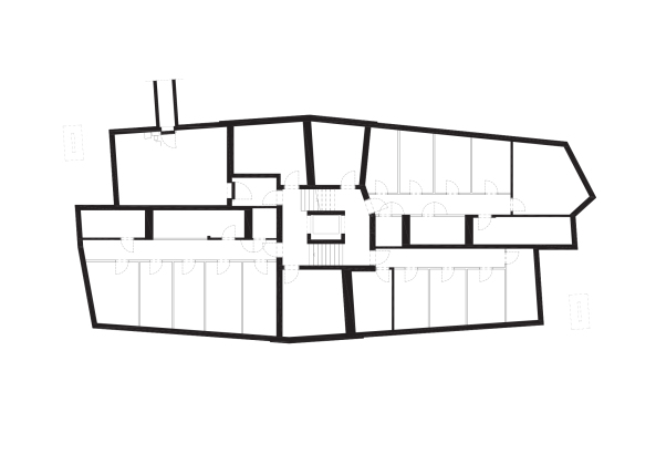 Klinker, Wohnungsbau, im Grnen, Backstein, Loggia