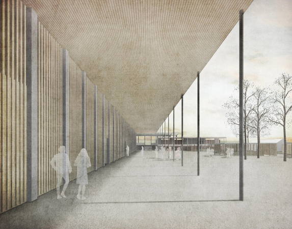 Reichshofstadion, Bernardo Bader, Fuballstadion, Wettbewerb, 1. Preis, Lustenau, sterreich, 2018