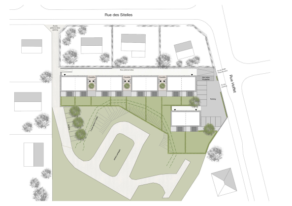 Illzach, Fachwerk, Wohnsiedlung, Kunh und Lehmann Architekten, Elsass