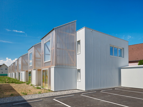 Illzach, Fachwerk, Wohnsiedlung, Kunh und Lehmann Architekten, Elsass
