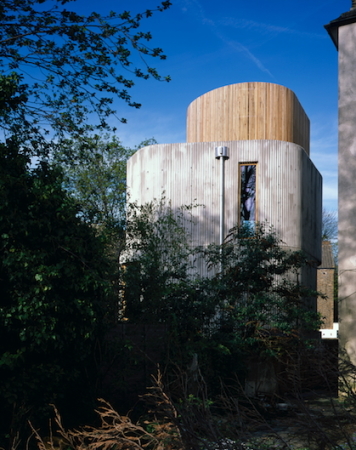 Wohnhaus, atelierhaus, Chance de Silva, London, runde Formen, Musik