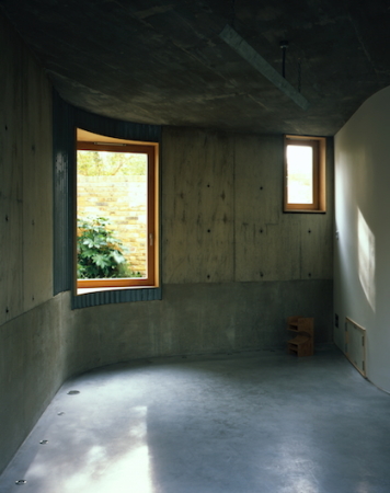 Wohnhaus, atelierhaus, Chance de Silva, London, runde Formen, Musik