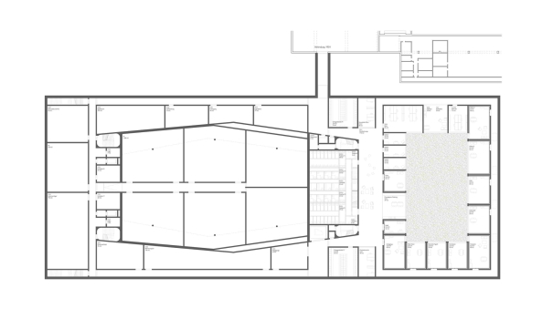 Ein 4. Preis: Bruno Fioretti Marquez Architekten (Berlin) und Levin Monsigny Landschaftsarchitekten (Berlin), Grundriss UG
