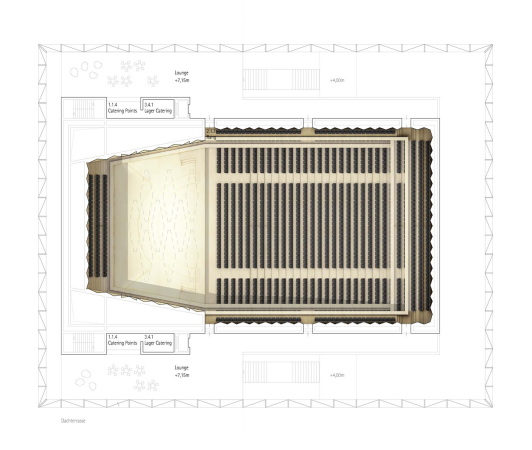 2. Preis: gmp International (Berlin) und Bruun + Mllers Landschaftsarchitektur (Hamburg), Grundriss 2. OG