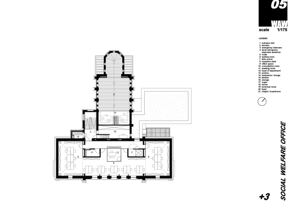 Halle, Belgien, Sozialamt, WAW architects, Umbau, Sanierung