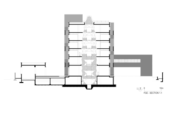 Backstein, Brick, Stephane Paumiere Architects, Amit Pasrichi, Botschaft, franko-deutsche Botschaft, Dhaka, Louis Kahn