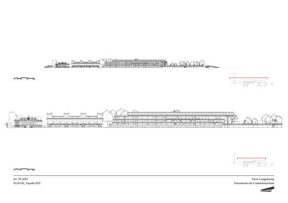 Pferderennbahn Longchamp von Dominique Perrault