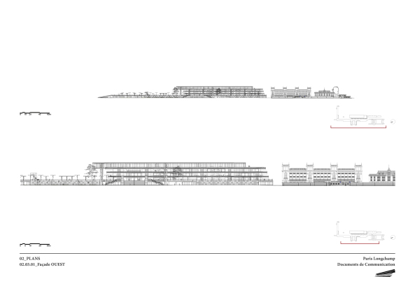Pferderennbahn Longchamp von Dominique Perrault