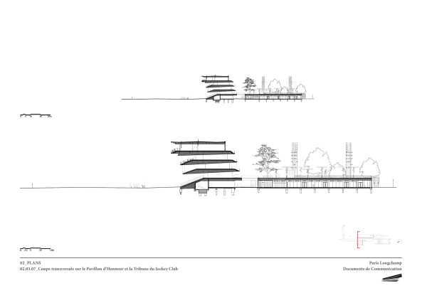 Pferderennbahn Longchamp von Dominique Perrault