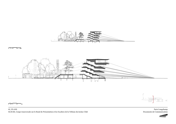 Pferderennbahn Longchamp von Dominique Perrault