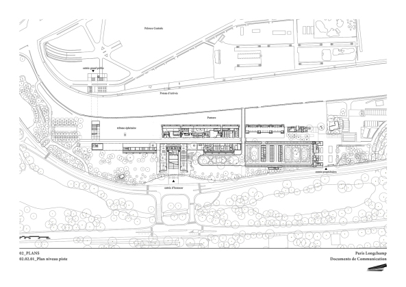 Pferderennbahn Longchamp von Dominique Perrault
