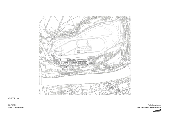 Pferderennbahn Longchamp von Dominique Perrault