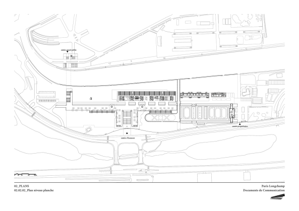 Pferderennbahn Longchamp von Dominique Perrault