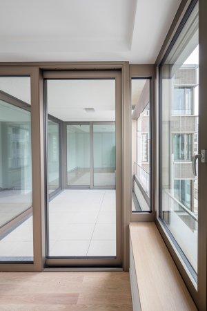 Fassade, Hlle, Bekleidung, Betonfertigteil, Riemchenfassade, Funktionsmischung, Klinker