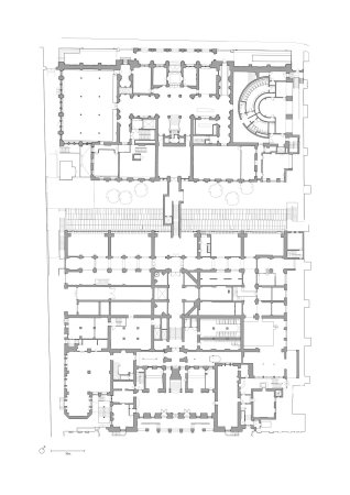 Erdgeschoss der modernisierten Royal Academy of Arts.