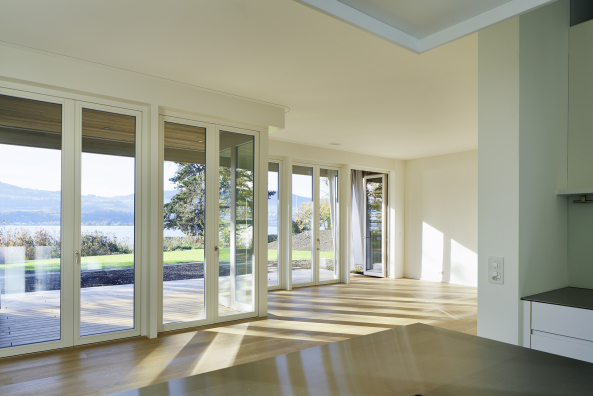 Z�richsee, Wohnhaus, Holz, Fassade, Fensterl�den, Winzerhaus