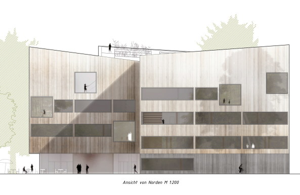 1. Preis: Richter Musikowski, Berlin, Ansicht von Norden