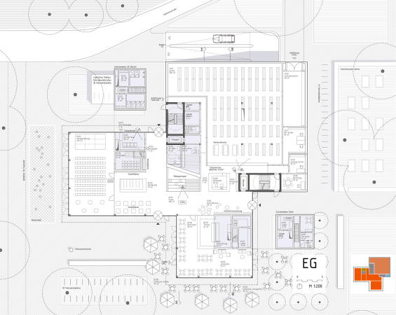 1. Preis: Richter Musikowski, Berlin, Grundriss Erdgeschoss