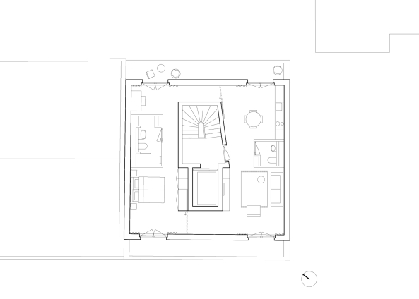 Grundriss 6. Obergeschoss Wohnhaus Chausseestrae