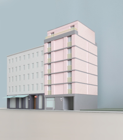 Papiermodell des Wohnhauses