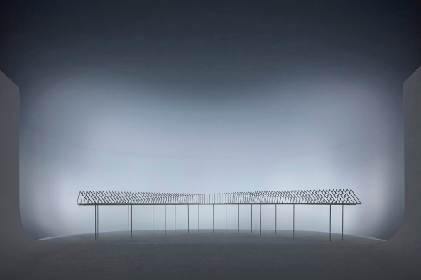 Dorte Mandrups k�hler Raum vergegenw�rtigt den Lebensraum Gr�nlands. Zu sehen ist ein Modell ihres UNESCO-Besucherzentrums (55), Foto: Francesco Galli